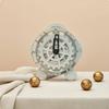 Rotating Gear Clock Stainless Steel Frame Steampunk Desk Operated VintageGear Timepiece for