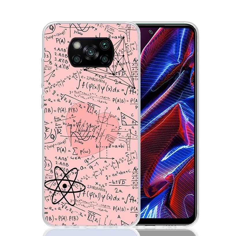Physics Chemical Mathematics Phone Case For Xiaomi Poco X7 X6 X5 Pro F7 Ultra Redmi 15C 15 13 13C 12 12C 10 10A 10C 9 9A 9C 9T C