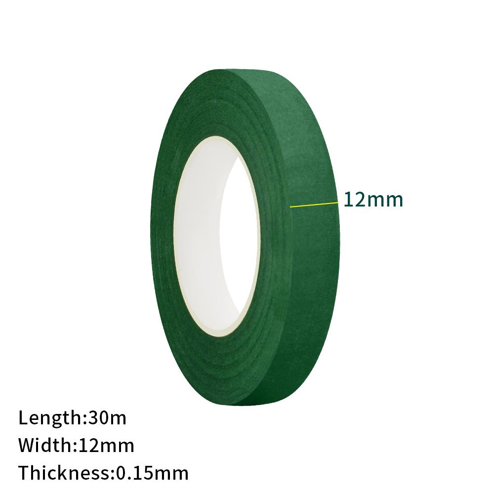

Флористическая лента для упаковки букетов Зеленая бумажная клейкая лента для искусственных цветов и стеблей растений DIY рукоделие и аранжировка 30M