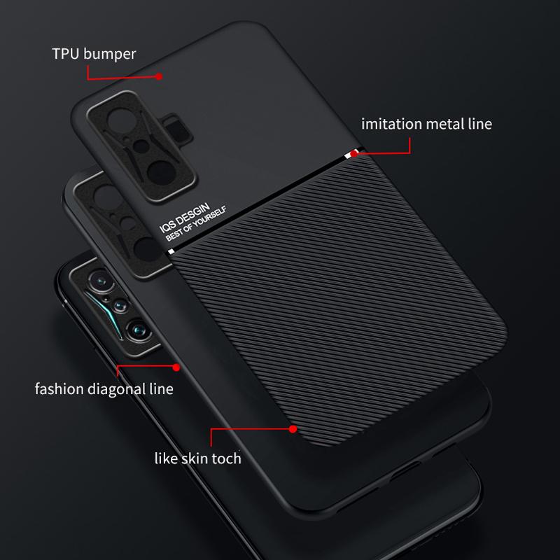 Custodia Magnetica in Pelle di Lusso Per Xiaomi POCO F4 GT Globale X3 Pro NFC X3NFC X3Pro Cover Piastra Metallica Incorporata Supporto Porta Auto A