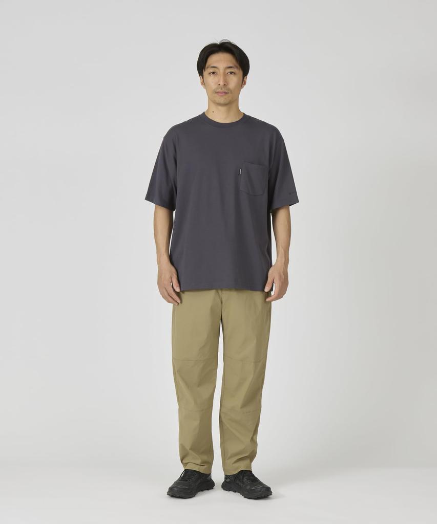 Snow Peak New Standard Pocket Short Size L T-Shirt NSD-TS-25AU001 T-shirt Sleeve Men's / Women's CHARCOAL Direct from Japan