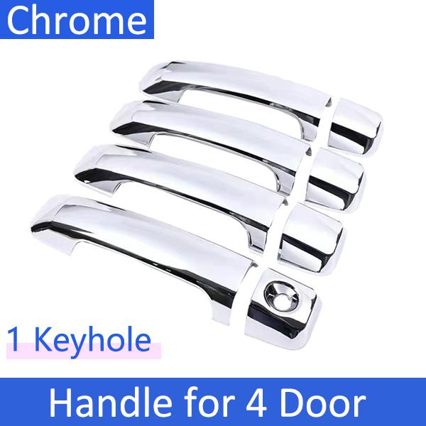 for Toyota Tundra XK50 2007~ Chrome Door Handle Cover Trim Car Cap Exterior Accessories Protective Stickers 2018