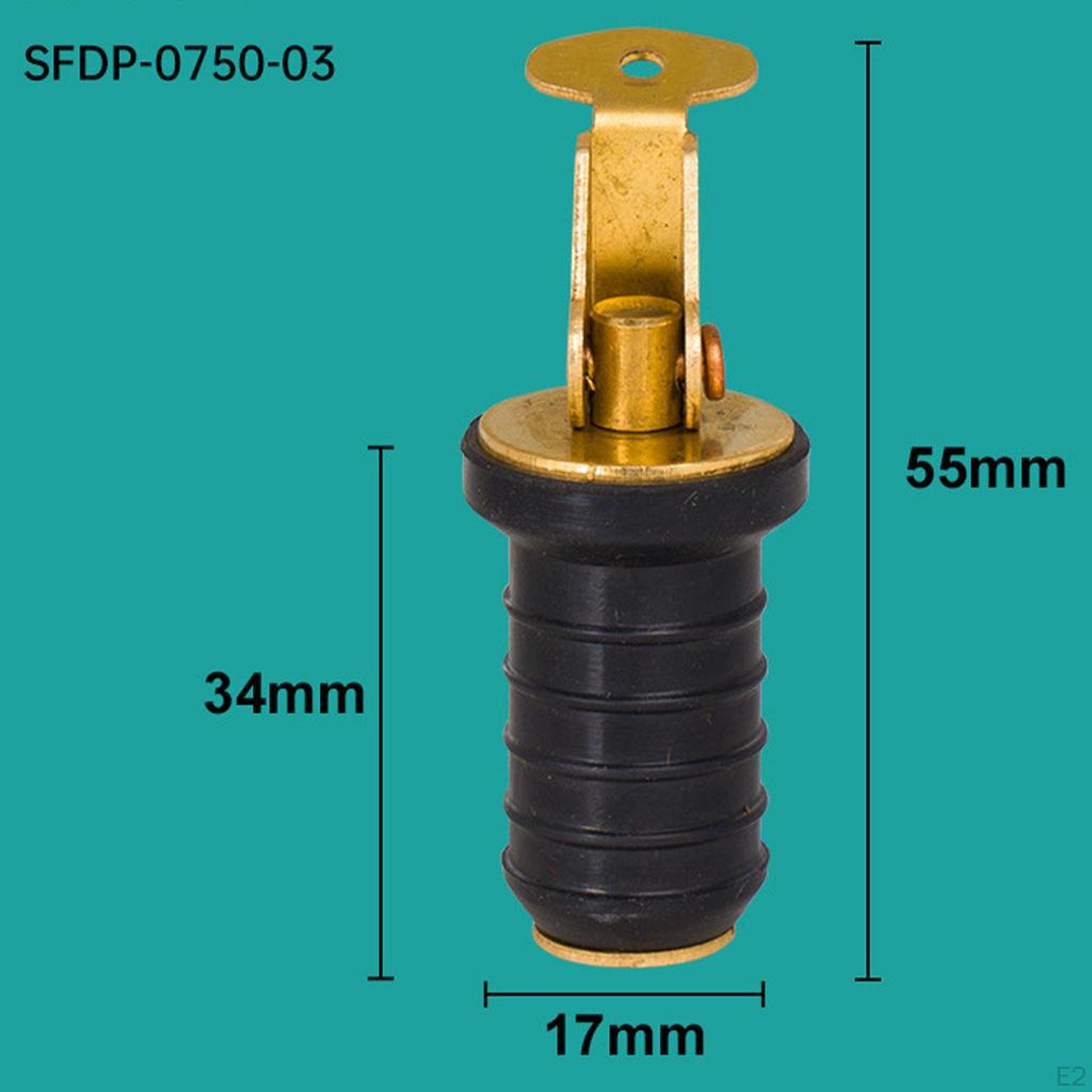 Brass Drain Plug Boat Sturdy Accessories Easy To Install Direct Replaces Rubber