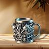 Stainless Steel Coffee Cup with V6/V8 Engine, Fun Car Engine Design, Coffee Cup, Cocktail Cup, Suitable for Car Enthusiasts