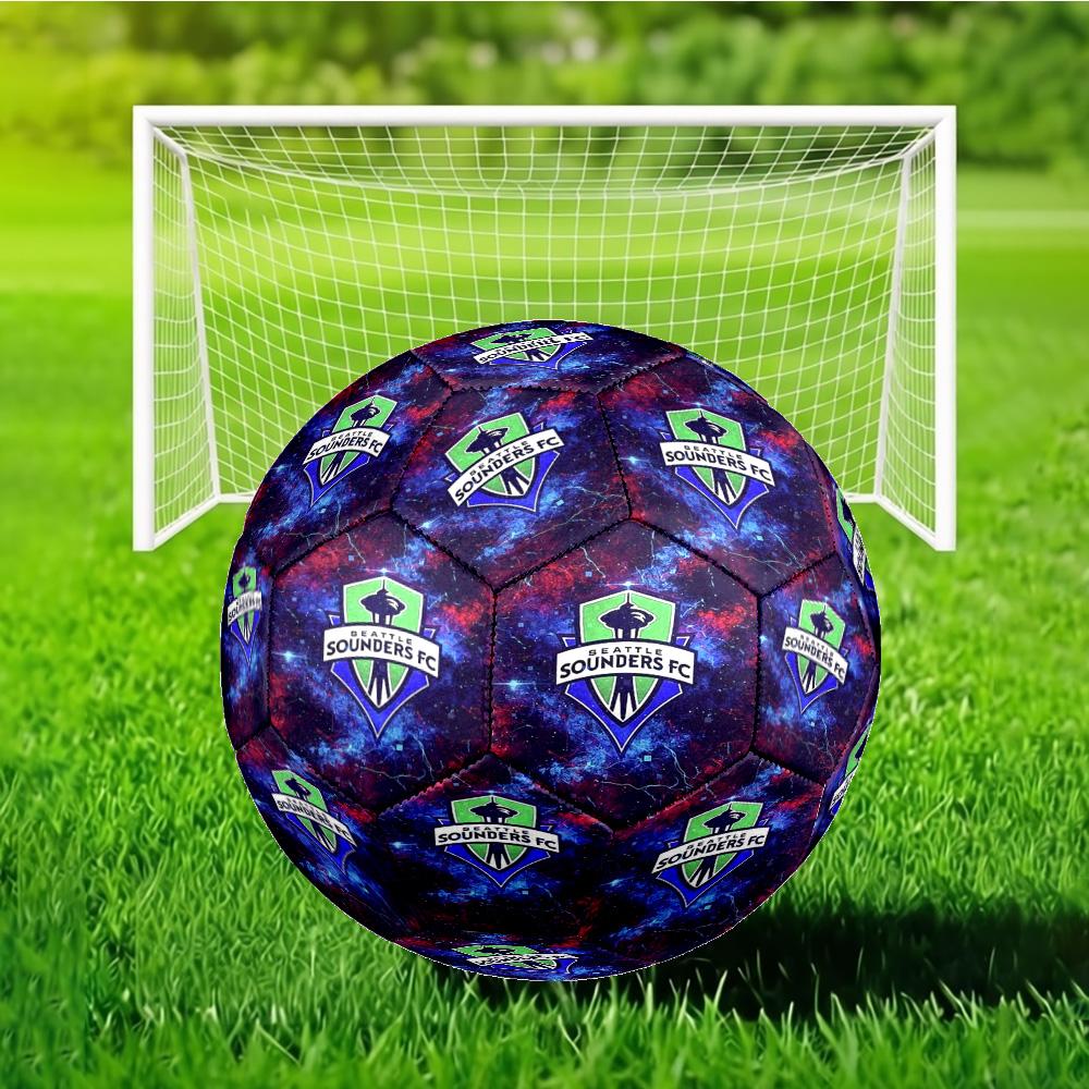 Sport Club Football Crest Printed Size 5 Soccer Balls, Anti-Slip, Protective Football, Outdoor Sport, a Unique Gift Suitable for him/her, Birthday