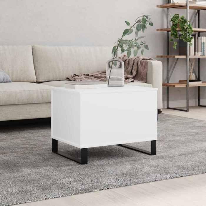VidaXL Coffee Table White 60x44.5x45 Cm Engineered Wood 830956