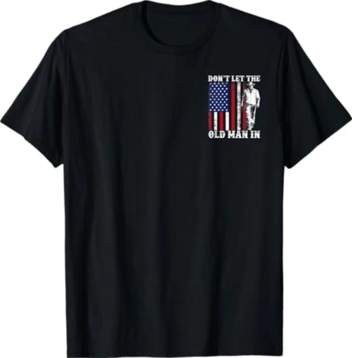 Dont Let The Old Unisex In Vintage American Flag Fathers Day Tshirt S