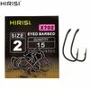 15 buc. Cârlig de pescuit cu spin, din oțel cu conținut ridicat de carbon, acoperit cu PTFE, cu ochi, Accesorii pentru pescuit la crap X702