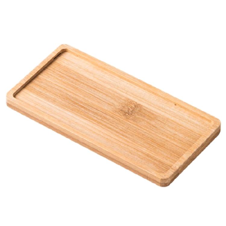 Bambus Serviertablett Blumenpflanze Sukkulenten Tablett für Dessert Keks Abtropfschale