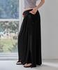 Leondeondada Draped Shirring 2-Way Maxi Dress, Black