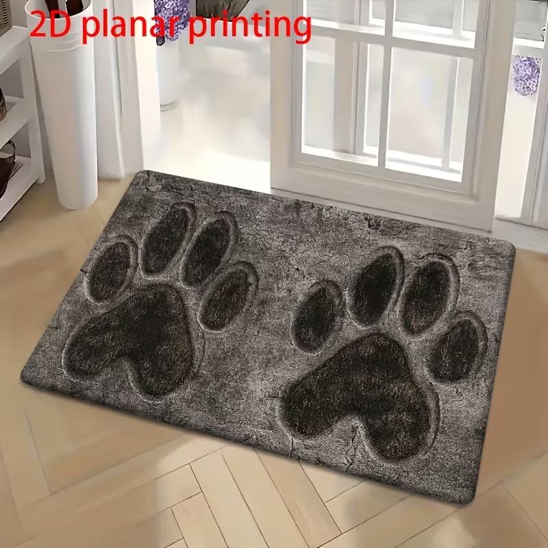 

Fun Door Mat Six Colorful Dachshunds Lined Up, with a Vertical Stripe Background in a Cute Cartoon printed Doormat 40x60cm