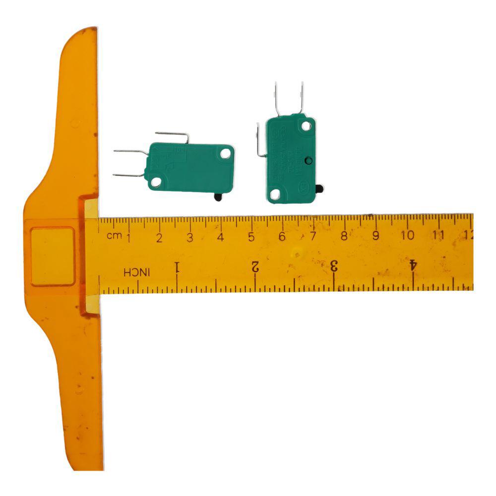 2pcs Green Micro Switch KW3-OZ Limit Switch Push Button Action Micro Limit Switches  PCB Terminals