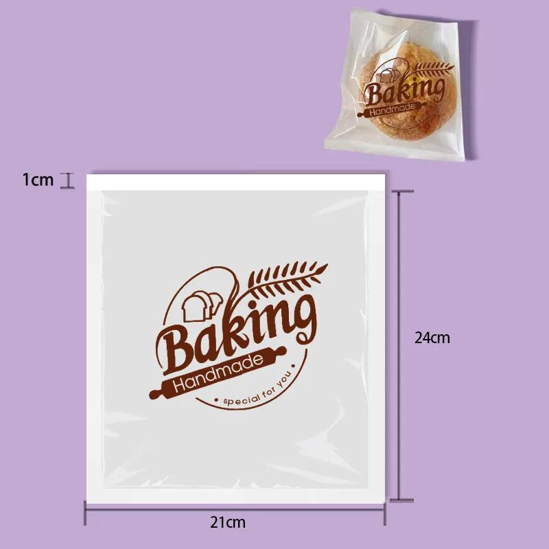 

100 шт. Упаковка для выпечки, прозрачное окошко, на вынос, для снеков, крафт-бумага, жиронепроницаемая, для сэндвичей, хлеба, пончиков, печенья Other