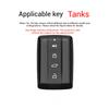 Zinc Alloy Car Key Case For Great Wall Gwm Wey Tank 300 500 Tank300 Tank500 Remote Cover Bag Shell Keychain Holder Accessories