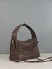 Women's 2026 Fashionable Woven Cowhide Shoulder Bag - Versatile & Simple Design