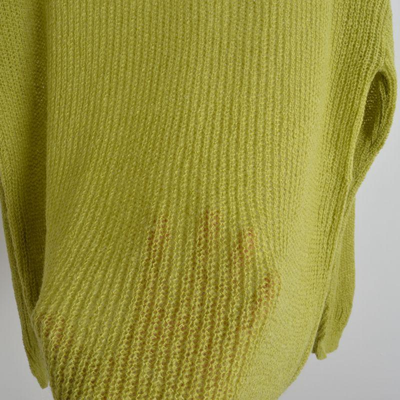 Fall and Winter New Lazy Wind V Neck Long Sleeves Sweater Female Loose Mohair Soft Glutinous Knitwear Outdoor All-Matching Tops