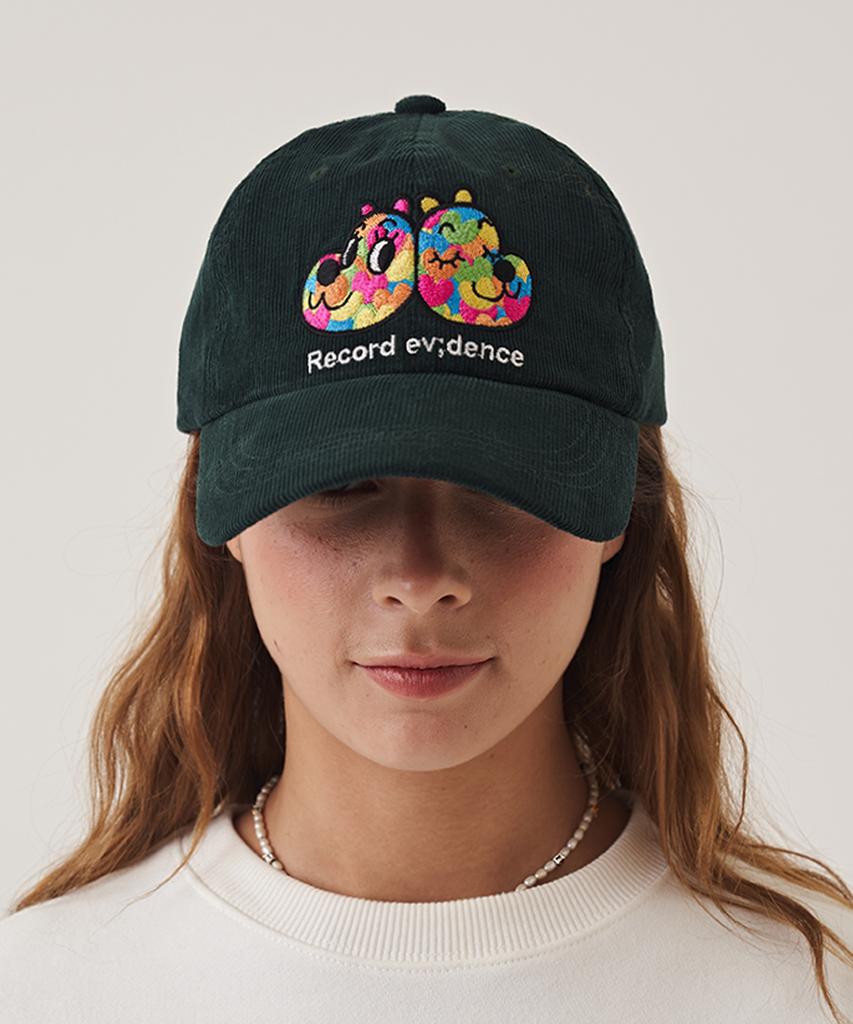 Likkeullou [Likkeullou X Artnom] Rc Rwl Corduroy Ball Cap Green