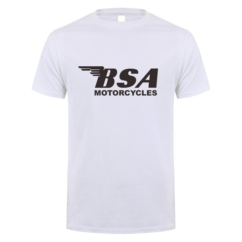 2025 Bsa Motorcycles T Shirt Men Summer Short Sleeve Cotton Bsa T-shirts Tops Man Clothing Fashion Graphics Tops Tee