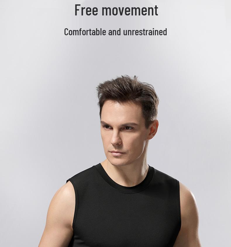 Men's Quick-Dry Sleeveless Basketball Vest - Trendy, Sweat-Wicking Sportswear for Summer