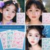 Children's Sequin Eyeshadow & Butterfly Rhinestone Stickers - Glue-Free, Self-Adhesive Stage Makeup for Performances