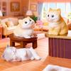 Mini Cat Figurine Micro Resin Animal Ornament Cute Kitten Cake Topper Decoration for DIY Moss Landscape Fairy Garden Decor