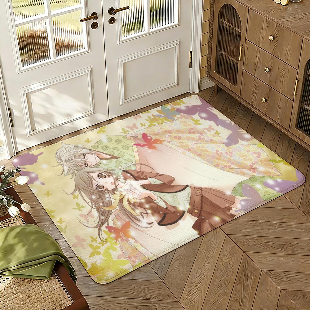 Kamisama Kiss Floor Mat Soft Thickened Absorbent Non-Slip Bedroom Living Room Door Mat Home Decor Flannel Rugs