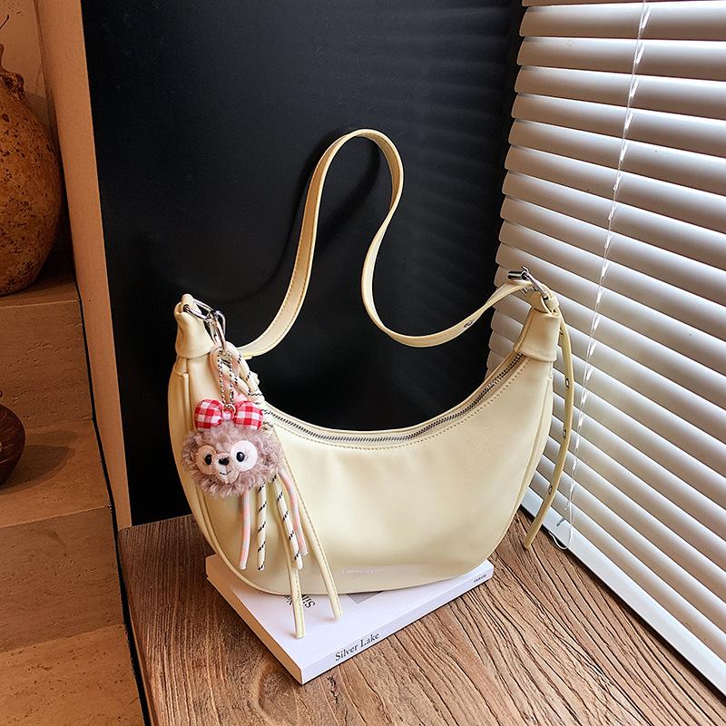 

Popular bags women s new trendy fashion versatile high-end shoulder bag retro messenger dumpling bag белый