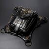 Steampunk Motorcycle Bag, Skull Retro Single Shoulder Crossbody Bag, Multifunctional Mobile Waist Bag