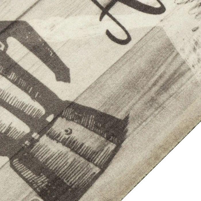 Coussin de chaise - vidaXL - Imprimé café - Gris - 100x50x7 cm - Lavable