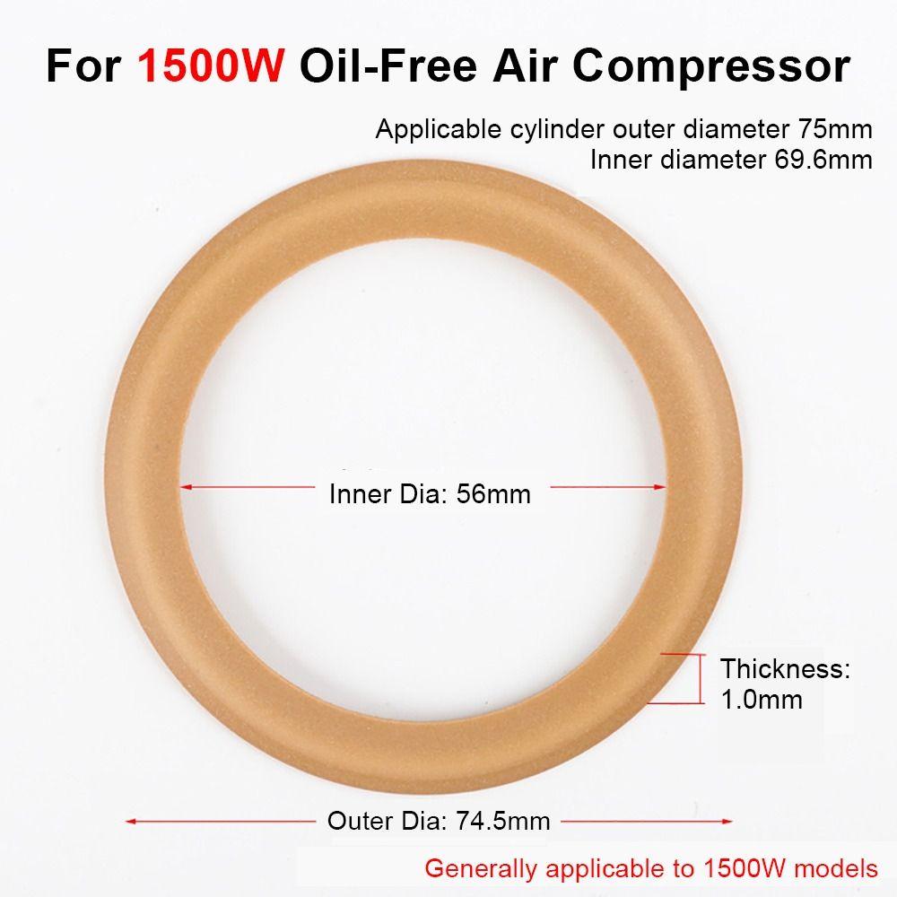 5Pcs Rubber Piston Rings Wear-resistance Insulation Pump Cylinder Insulation Rings Air Compressor Parts