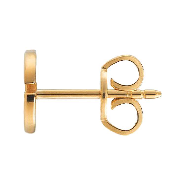 Gucci Doppel-G Glänzende 18 Karat Goldohrringe Ohrringe für Damen 094074-09850-8000
