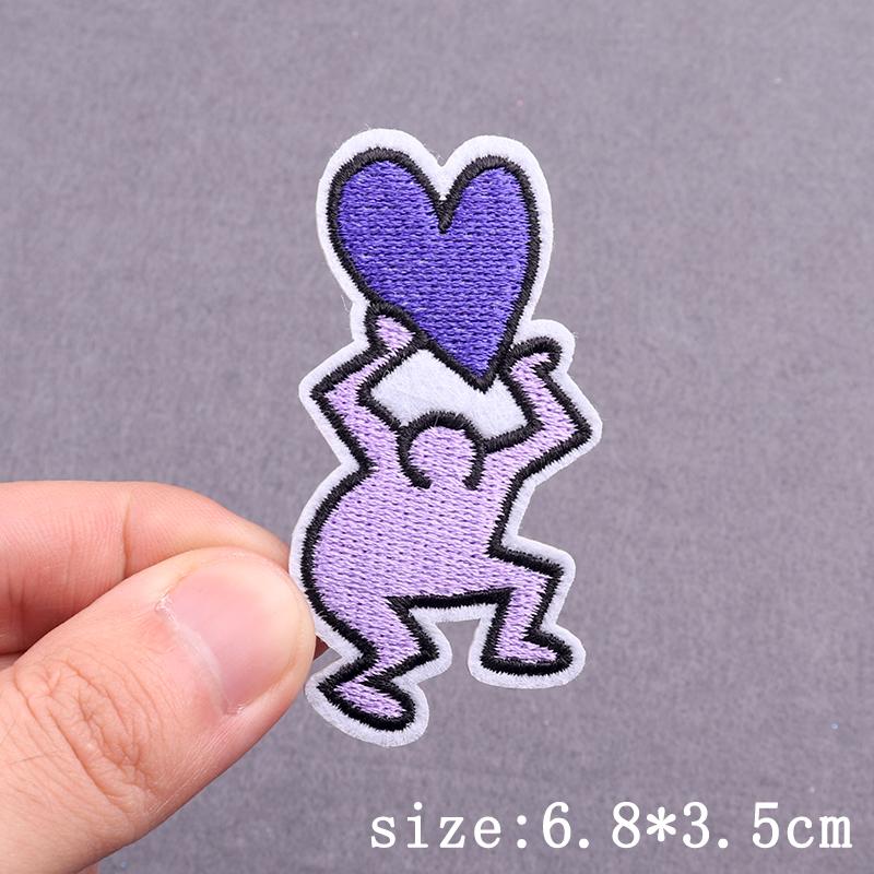 Letters Slogan Embroidery Patch Iron On Embroidery Patches For Clothing Thermoadhesive Patches On Clothes Book Lover Patch Decor
