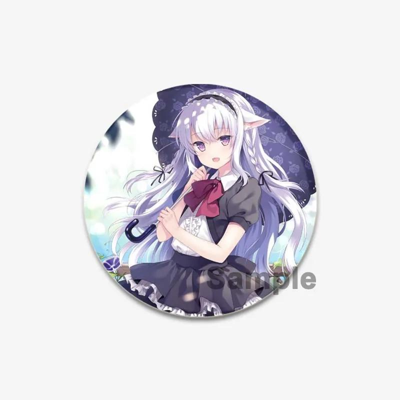32/44/58mm Cute Cartoon Figure Miku Brooches Cosplay Singer Exquisit Badge for Collar Backpack Hat Accessory Handmade Pin Gift