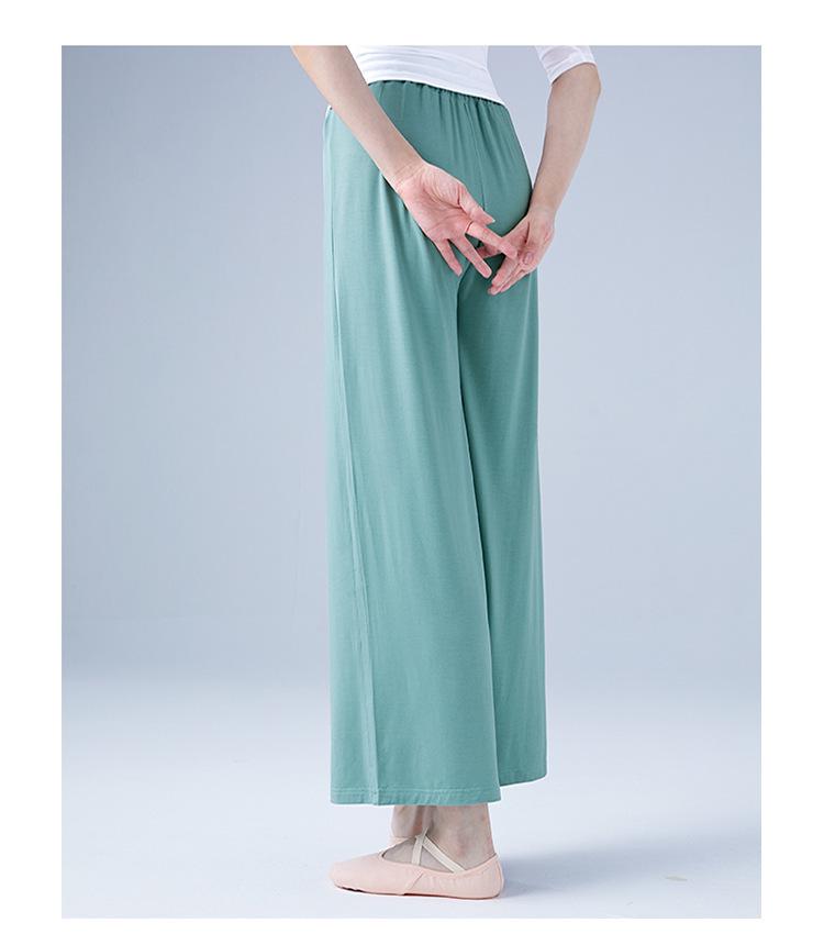 Women's High-Waisted Modal Dance Pants - Classical & Modern Styles