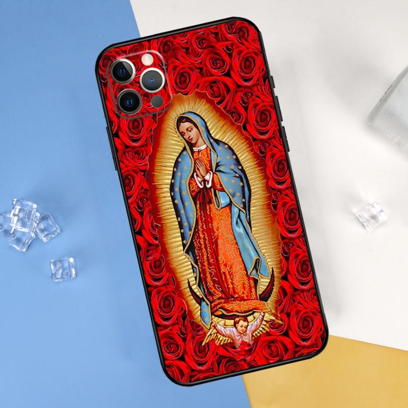 

Virgen De Guadalupe Virgin Mary Phone Case For iPhone 16 Pro 15 Pro 11 13 14 Pro Max 12 Mini XR 16 15 Plus 16e Cover Shell iPhone 16e