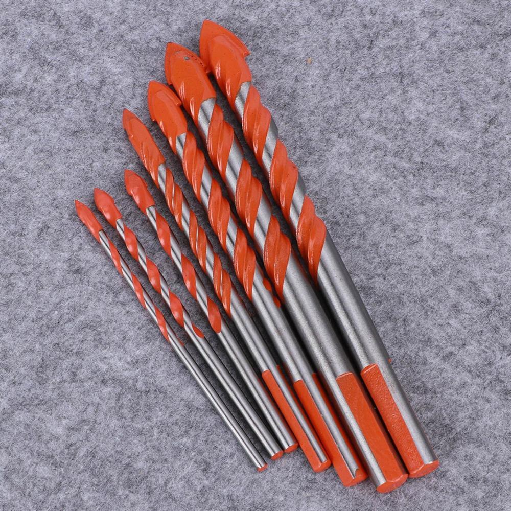 7 Pcs 3, 4, 5, 6, 8, 10, 12mm Multi-Material Drill Bits