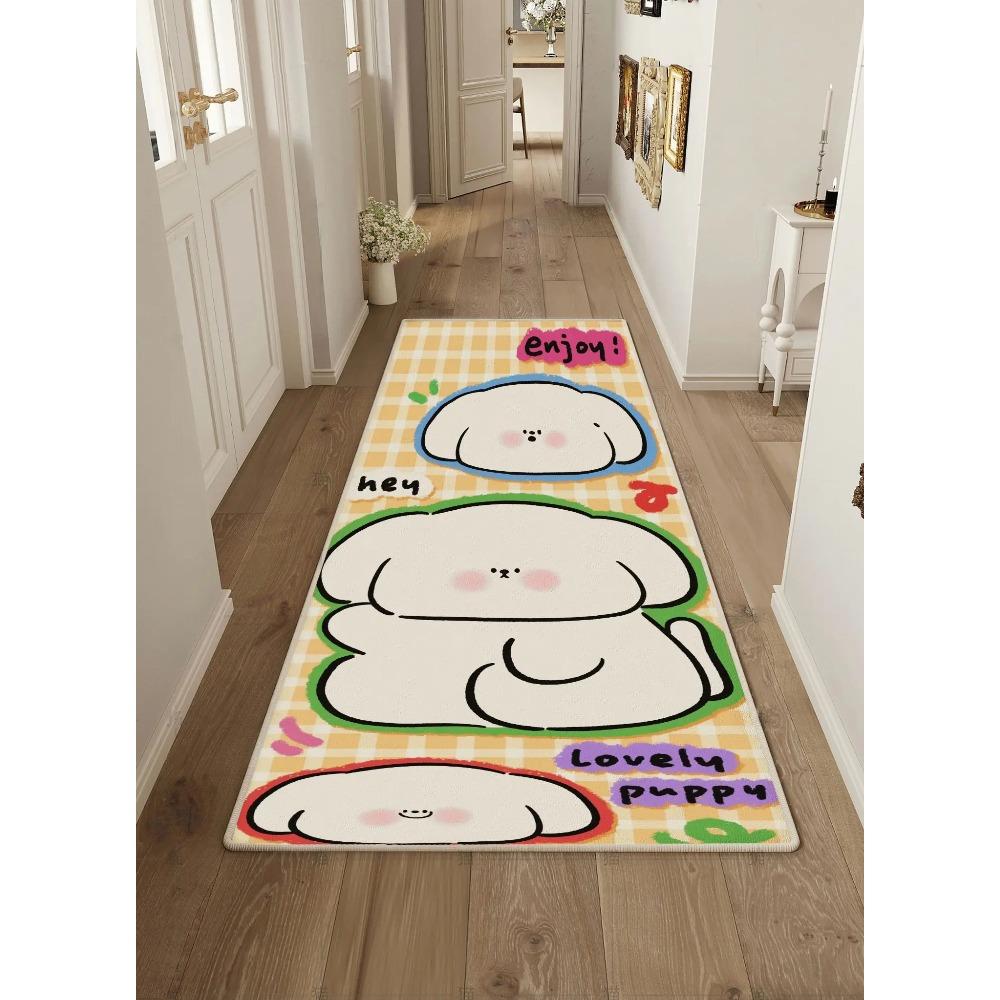 Aesthetic Hallway Mat - Heavy Duty Flannel Non-Shed Carpet for High Traffic Areas Decor - Home Decor