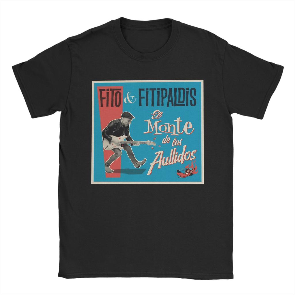 T-Shirt Sommer Fito Fitipaldis El monte de los aullidos Album T-Shirts Baumwoll-T-Shirt für Männer Y2K Lässiges Kurzarm-Oberteil T-Shirts