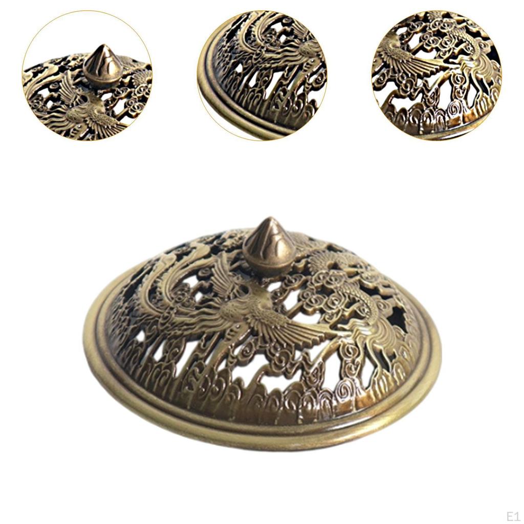 Kryt hořáku Víko kadidelnice Disk Stolní ozdoby pro venkovní ložnici pracovnu