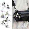 Badminton Pendant Acrylic Key Rings Decoration Bag Cartoon Dog Badminton Key Chain Small Keychain Hanging Pendants