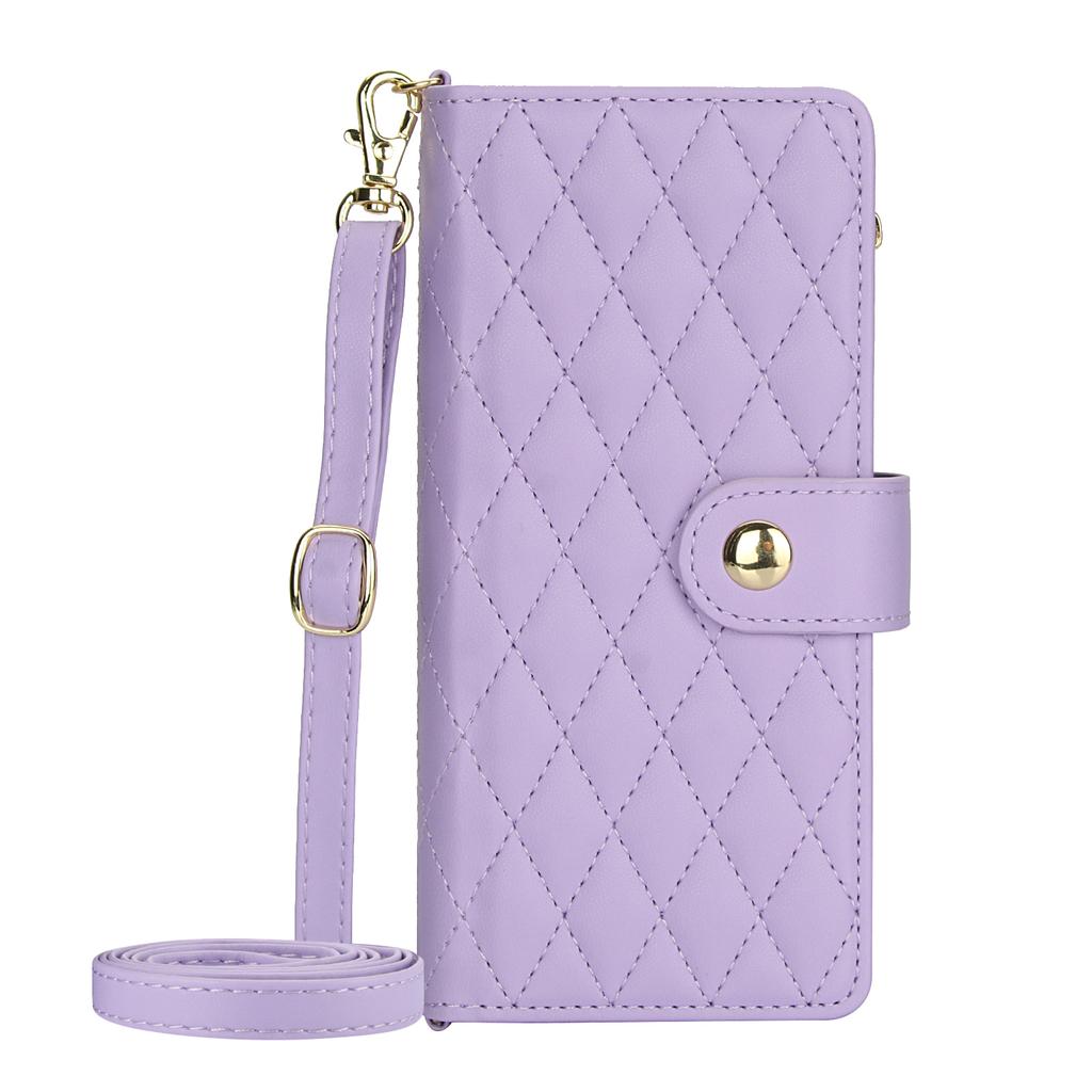 Crossbody Zipper Cards Solt Wallet Leather Case For Samsung Z Fold 7 6 5 4 3 5G Fold6 Fold5 Lanyard Kickstand Bag Pocket Cover