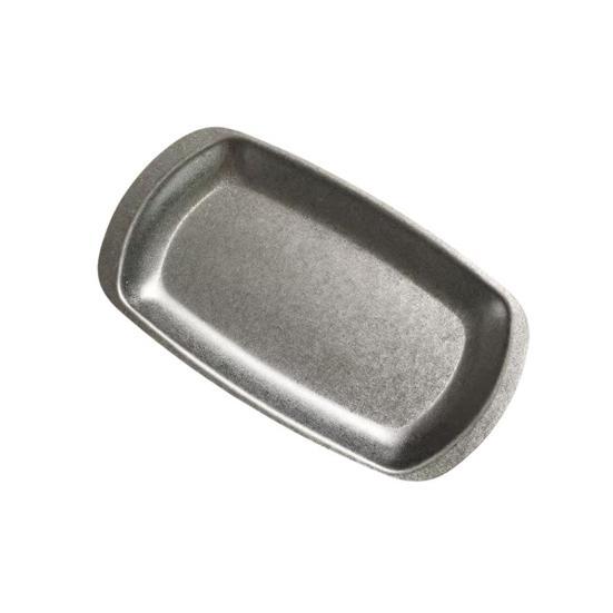 

Square Stainless Steel Retro Tray Dish for Rustic Dessert Pastries Creative Industrial XS