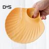 8Pcs/Set Stackable 2 Section Snack Plate Plastic Unbreakable Dessert Dish Household Supplies