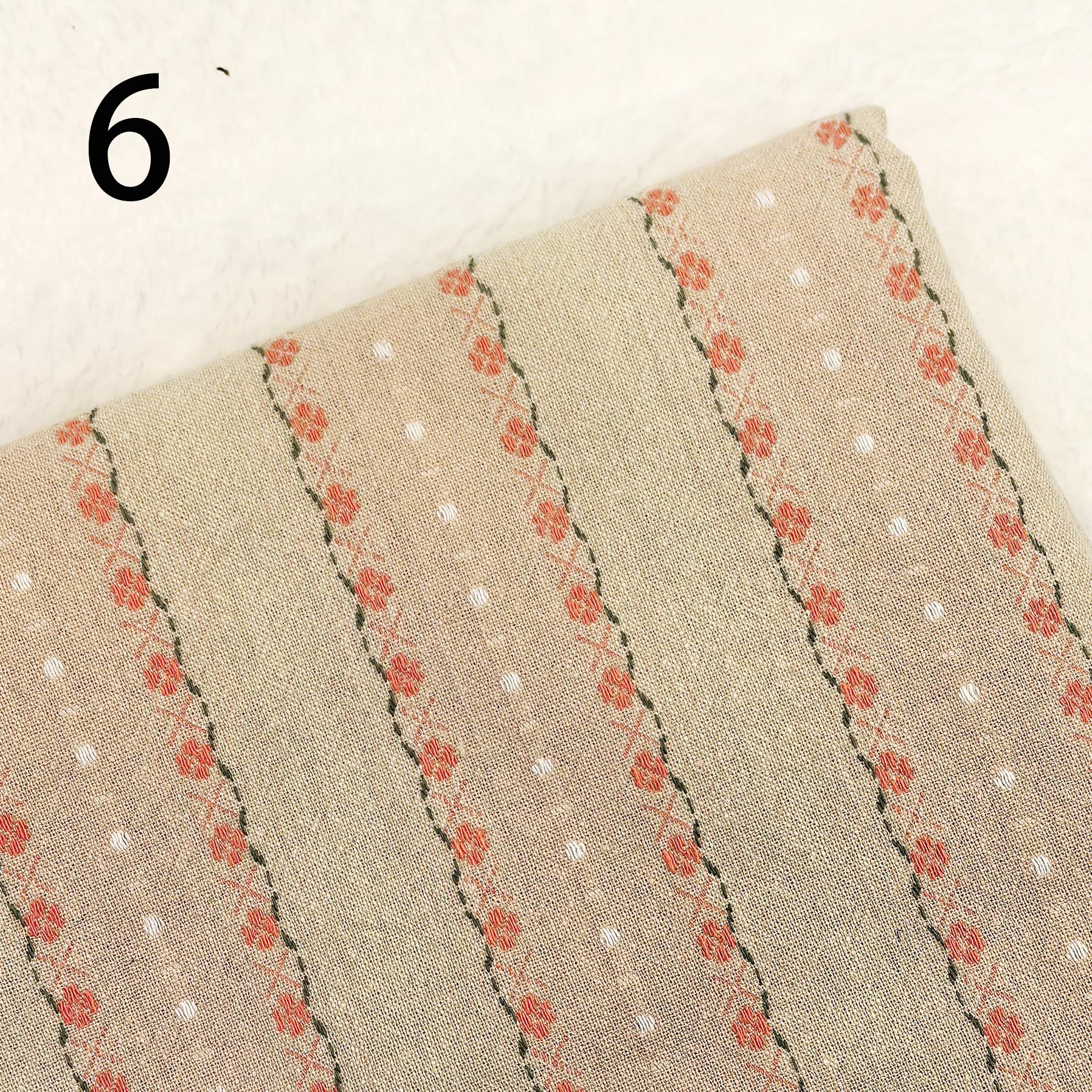 

Bargain price Japanese Yarn-dyed Fabric DIY Handmade Bag Doll Quilting Craft Patchwork Fabric 100% Cotton Sewing Cloth 50*70CM 50cm x 70cm