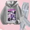 KPop Demon Hunters Hoodie Set Girls Fashion Casual Sweatshirt Movie New Kid K-Pop Demon Hunters Hooded Suit Clothes