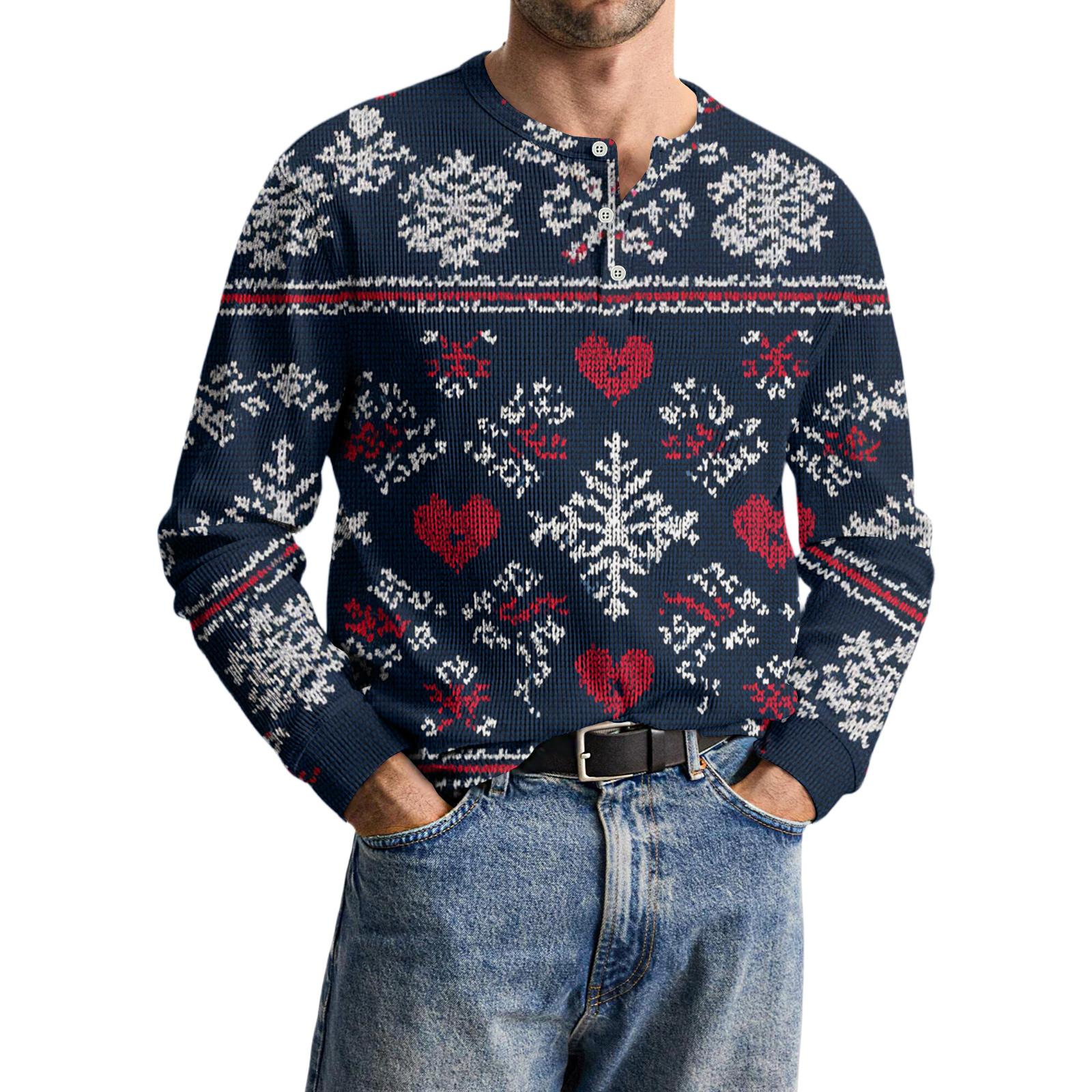 

Мужская повседневная трикотажная рубашка на пуговицах с длинным рукавом S тёмно-синий