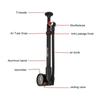 ZTTO Bike Shock Pump with Gauge 300PSI High Pressure Air Pump Schrader Valve for Front Fork & Rear