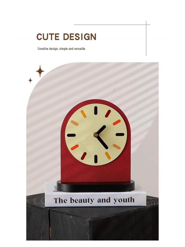 Elegant Digital Desktop Alarm Clock with Display and Tabletop Ornament