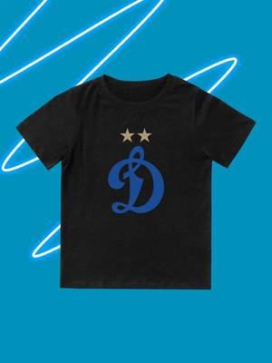 Round Neck Printed Pattern Pullover Short Sleeve Kids Tops FC Dynamo