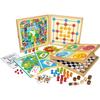 JEUJURA Coffret De Jeux Classiques - 80 Règles - Pions Bois